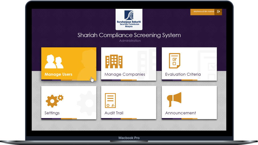Shariah compliance software